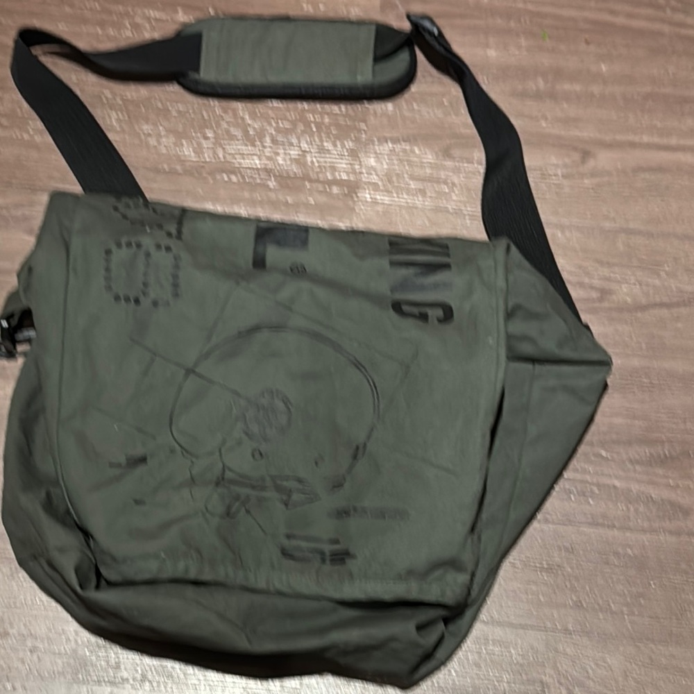 Diesel Olive Green  Messenger Bag